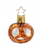 NEW - Inge Glas Glass Ornament - Mini Pretzel